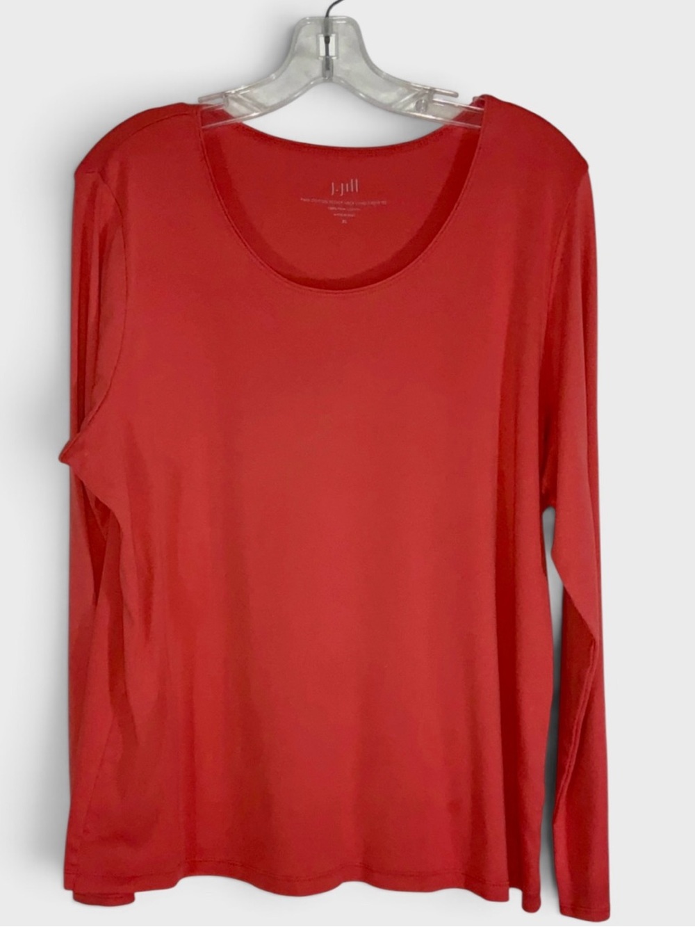 912 10/$50🏄🏻♀️ J. Jill Pima Cotton Long Sleeve Scoop Neck Tunic Top